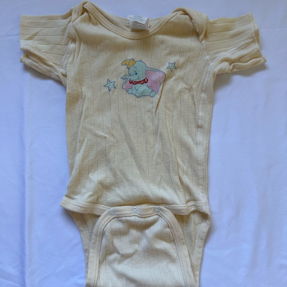 Hanes Cream Bodysuit with Snap Closure and Soft Cotton